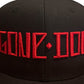CLASSIC GONEDOG BLACK SNAP BACK WITH RED LETTERING